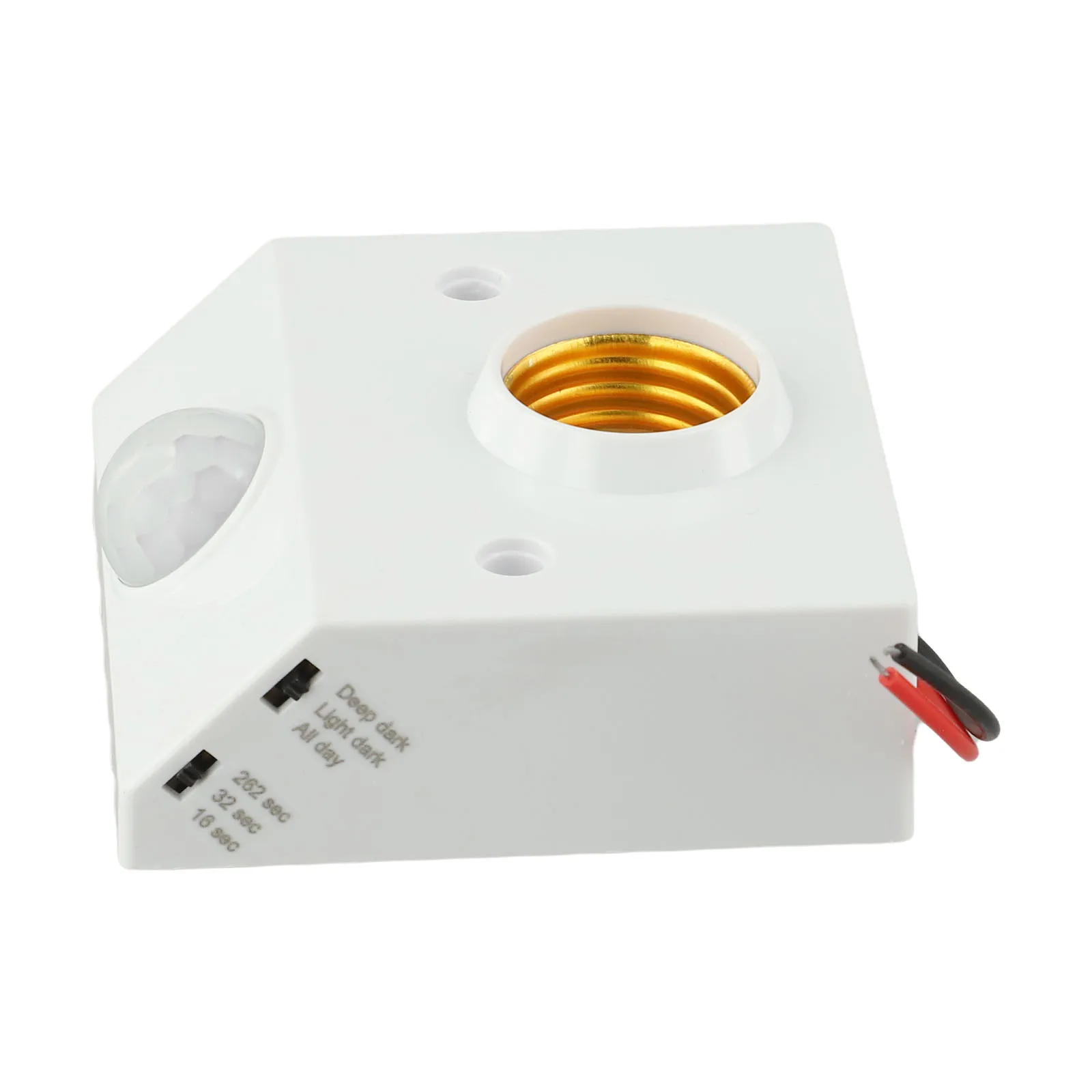 E27 Induction Infrared Motion Sensor E27 LED Lamp Base Holder With Light Control Switch Bulb Socket Adapter Power Part Accessory