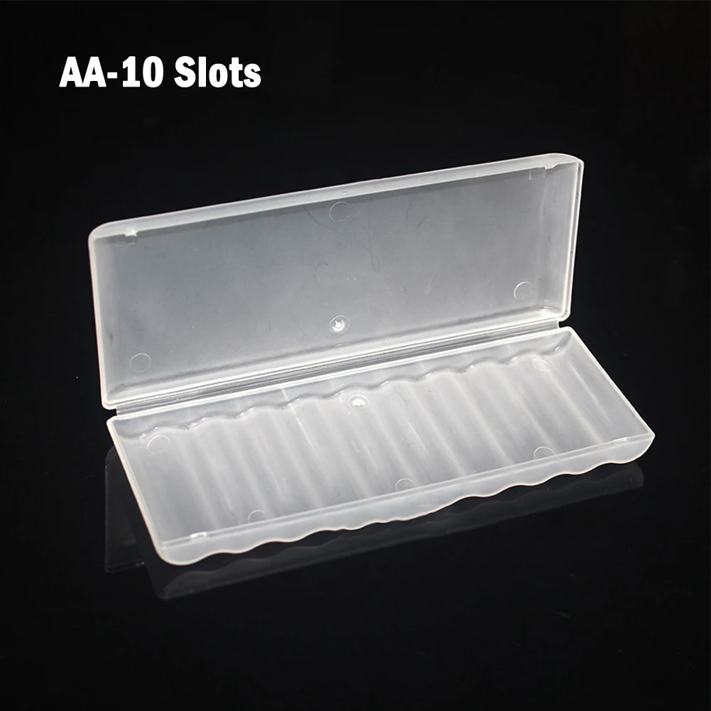 PP Based Battery Storage Box For 10 AA Or 10 AAA Batteries Alignment Stability And Handling Reliability