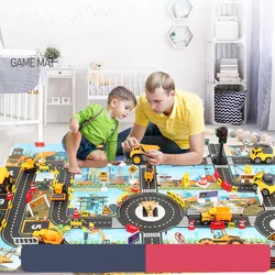Hot Baby Play Mat Road Map Kids City Traffic toy Car Park Mat baby Crawling Rug Playmat for Children Educational Toys Xmas Gifts