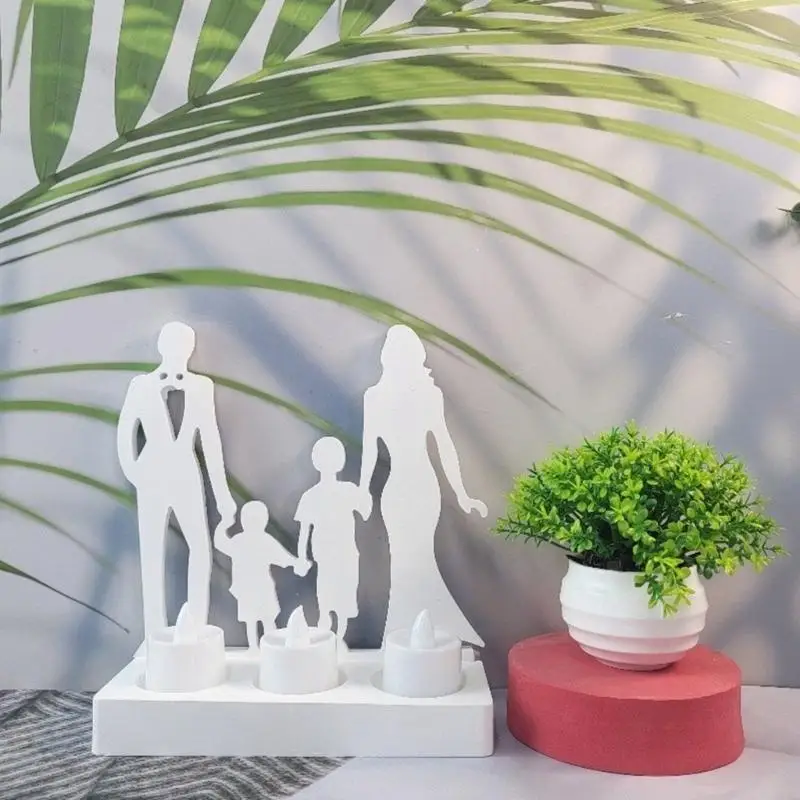 

Unique Silicone Mold Family Portrait Holder Molds Decorative Resin Mold