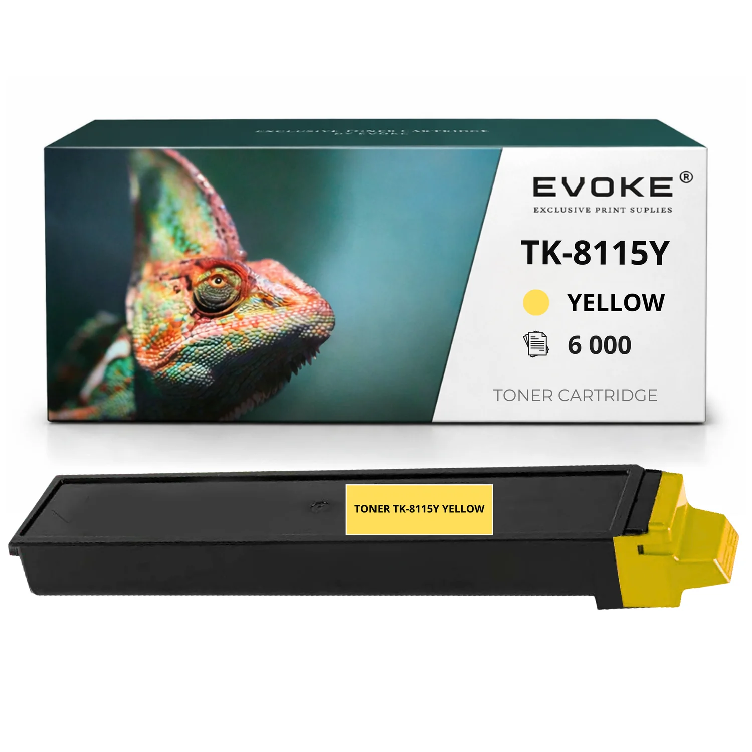 Evoke Compatibele Toner voor Kyocera Tk8115 Tk-8115 Tk-8115Y Tk8115Y Geel 6000 Pagina's Ecosys M8124Cidn M8130Cidn M8130Cin