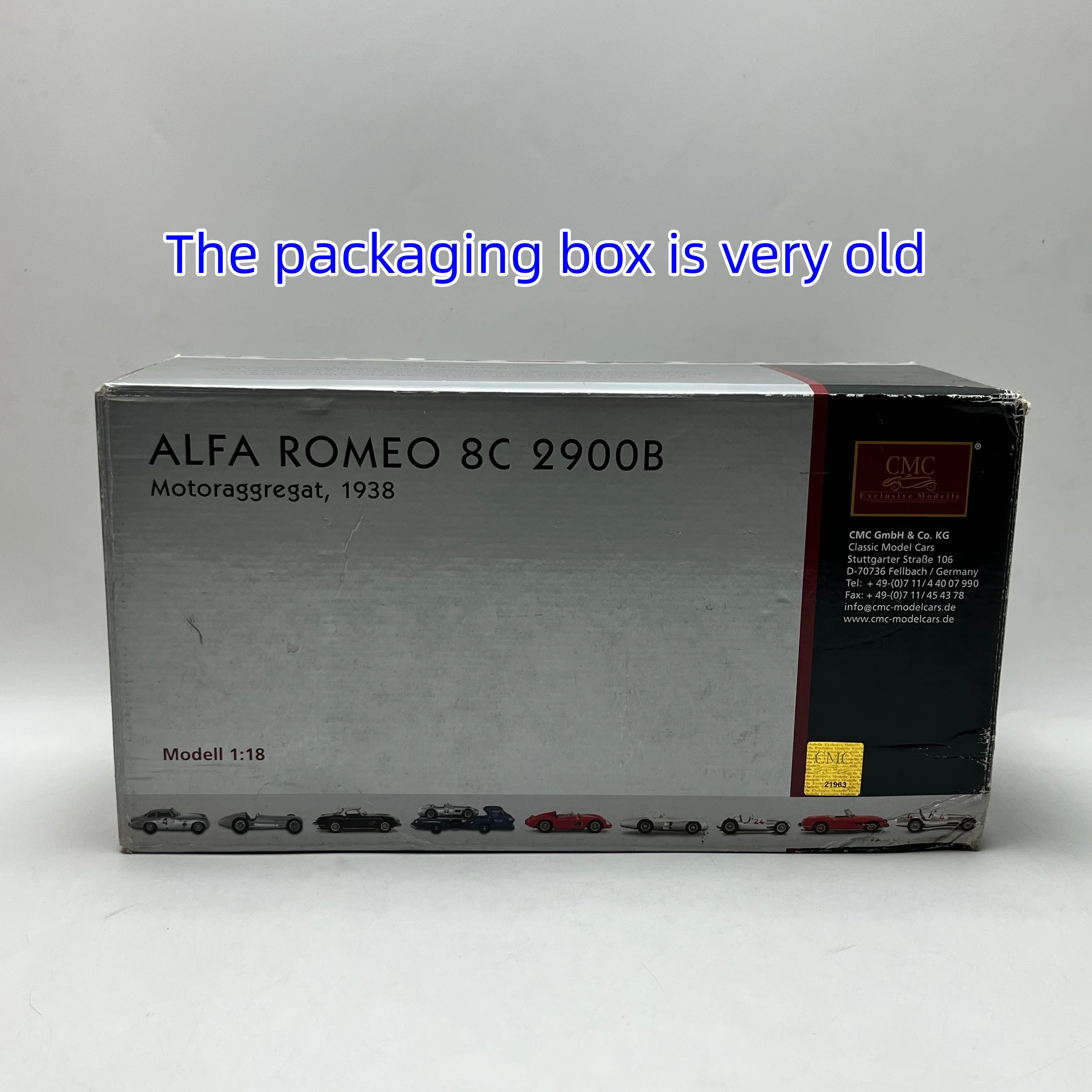 CMC 1/18α Coeficiente Romeo 8C 2900b Modelo de motor