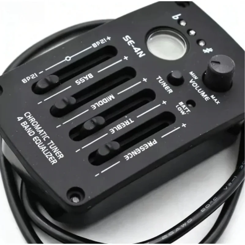 SE-4N 4-полосный эквалайзер для классической гитары с тюнером и интерфейсом прямые поставки завода