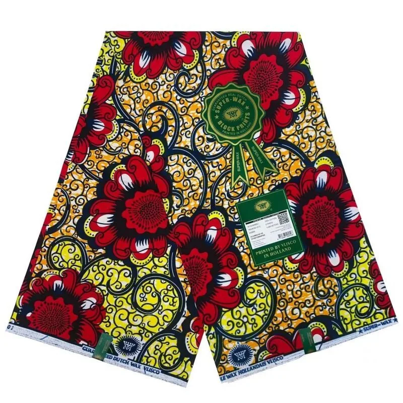 

100% cotton New Style hollande African Fabrics Nigerian Wax Print High Quality African Wax Fabrics For Patchwor 6yards Super