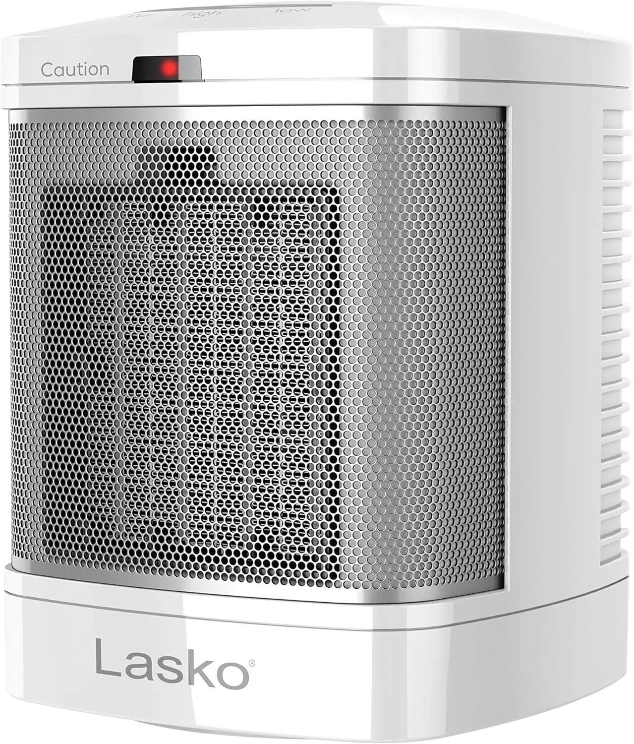 

Portable Electric Ceramic Space Heater with ALCI Plug, 2 Heat Settings, Simple Button, 8 Inches White 1500W for Bathroom Use