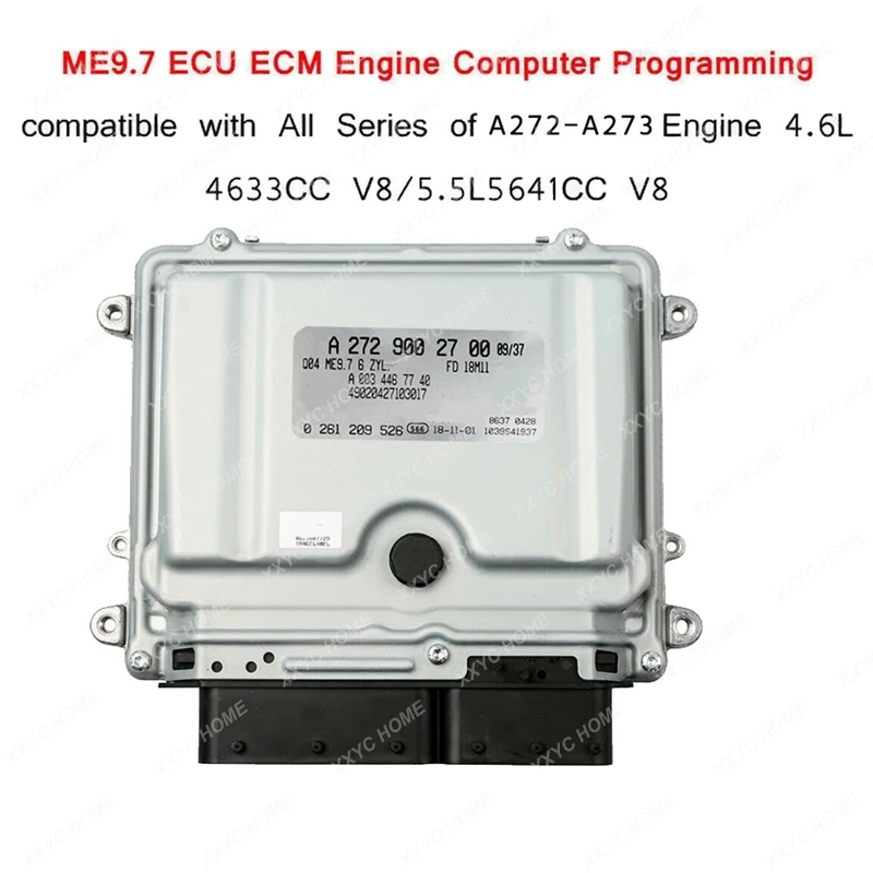 Engine Computer Programming For Mercedes Benz ME9.7 ECU Ecm 272 Engine Control Units Module A2721536979 A2729002700