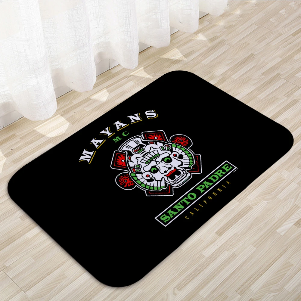 Floor Mats Mayans MC Home Carpet Door Mats Modern Decor Carpet  Anti-Slip Floor Mats 563