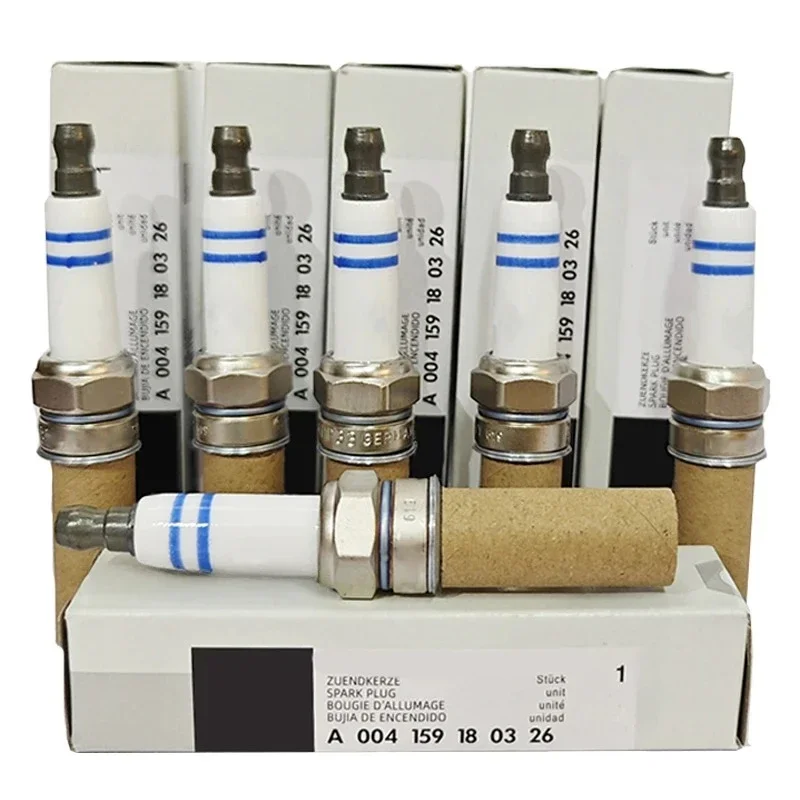 4/6pcs A004159180326 YR7MPP33 Iridium Spark Plug For Mercedes Benz W203 W204 W211 W212 W251 C204 C209 CL203 004159180326