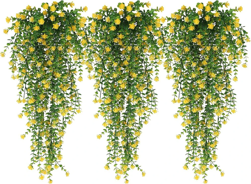 80CM kunstmatige hangende bloem valse rotan wilg rotan bloem kunstmatige hangende planta voor huis tuin wanddecoratie