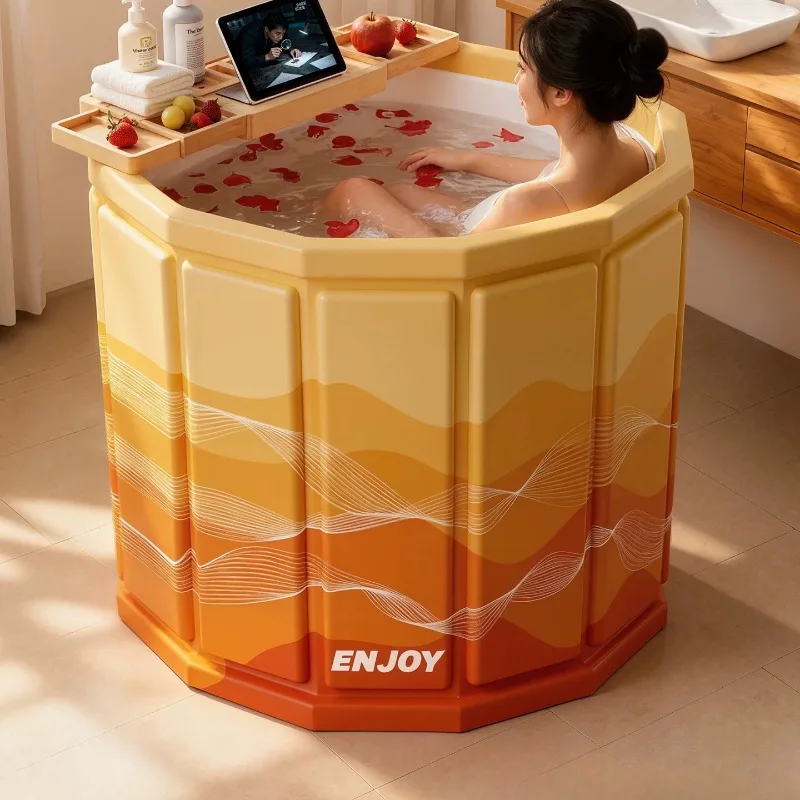 

Hot Foldable Bath Tub Clearance Portable Adults Freestanding Bath Tub Soaking Lazy Piscina Idromassaggio Home Furniture