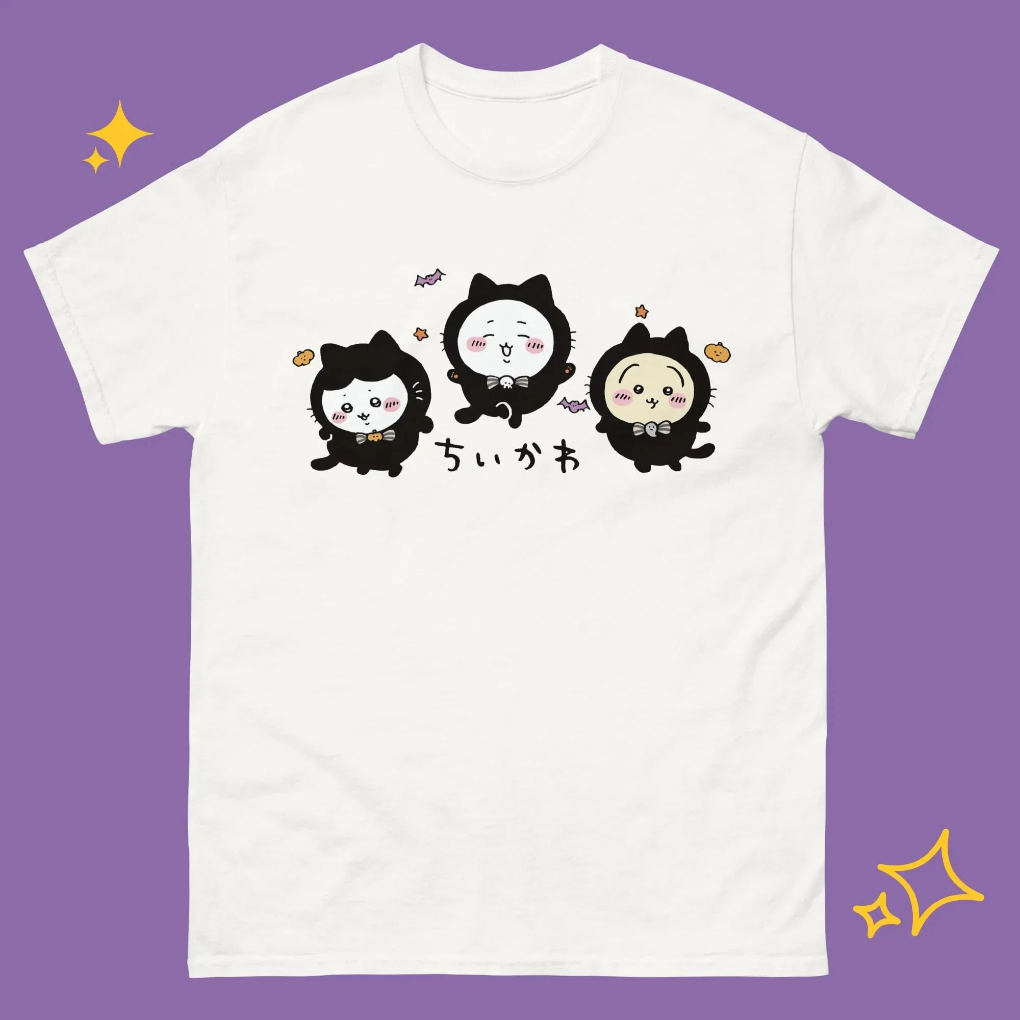 Chiikawa Usagi Hachiware Interessantes T-Shirt mit Alltagsszenen-Motiv, Unisex O-Ausschnitt Kurzarm Sommer-Freizeitkleidung für Kinder und Erwachsene – Detail 5