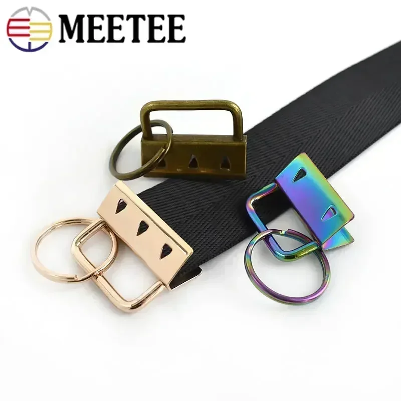 10/20Pcs 20/25/32mm Metal Webbing Strap Tail Clip Buckle Luggage Belt Wallet Keychain O Ring Buckles DIY Crafts Hardware Hook