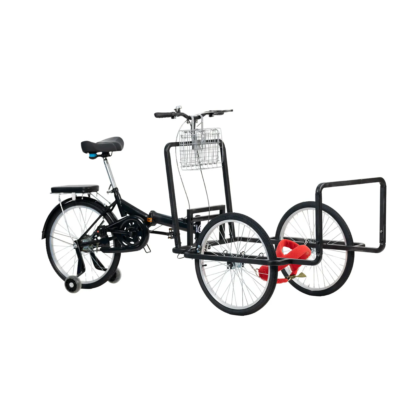 Dog  Bakfiets riding puppy pulling cart dog walking artifact dog pulling human side husky Bike Trailer