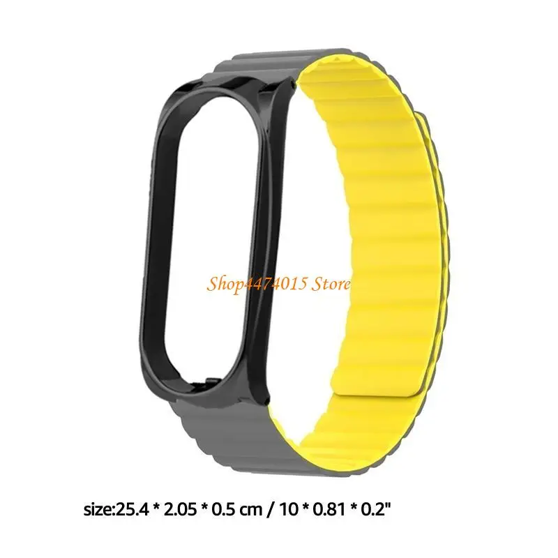 K1AA Силиконовый спортивный ремешок, совместимый с полосой 6/5/4/3 Wwatch Flist Soft Loop Магнитный браслет заменить