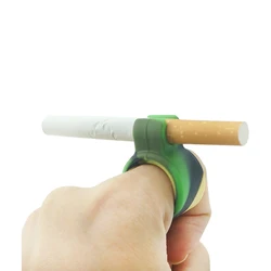 2pcs Finger Cigarette Clip Silicone Cigarette Clip Portable Cigarette Clip smoking tobacco clip holder