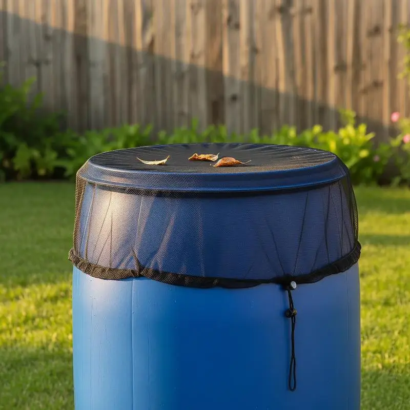 30/60/80/100cm Garden Rainwater Harvesting Cover Fine Mesh Netting With Elastic Band To Prevent Leaf Drop