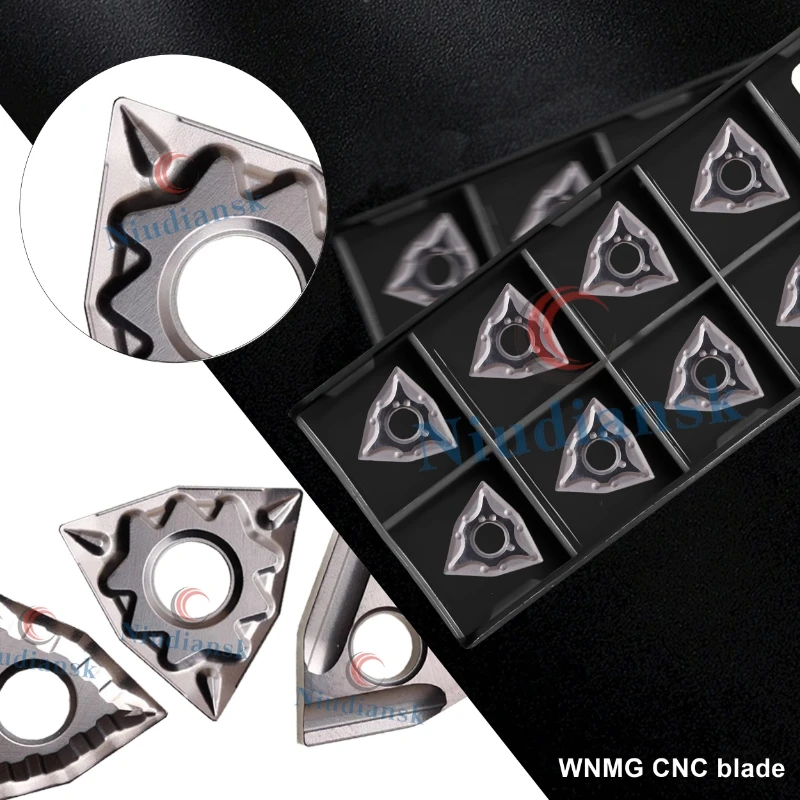 

Внешний токарный инструмент WNMG080404 WNMG080408 HQ/MA/MS/MT/FG/TS/L-S/R-S Токарный станок с числовым управлением Керамическое токарное лезвие в форме персика