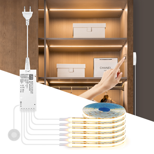 Dimmable LED Cabinet Light COB Strip Kitchen Shelf Pantry Showcase Bedroom Closet Backlight Lamp Hand Touch Motion Sensor Switch - View 1 Dimmable LED Cabinet Light COB Strip Kitchen Shelf Pantry Showcase Bedroom Closet Backlight Lamp Hand Touch Motion Sensor Switch - View 1