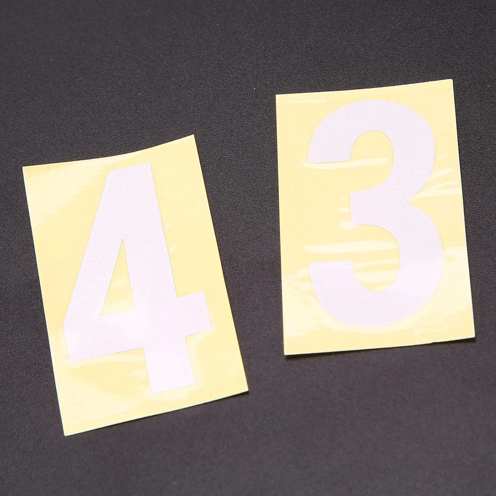 

A76K Mailbox Numbers For Outside, 10 Sets 0-9 Reflective Number Stickers With Sticky Tab For Easy Backing Separation (2 Inch)