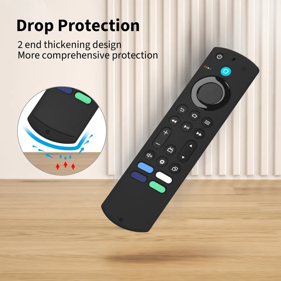 Funda para control remoto de Fire TV Stick 4K Max de segunda generación, compatible con TVs Toshiba e Insignia, control por voz NS-RCFNA-21 4