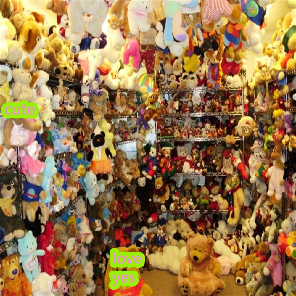 60/100pcs Mixed Batch Small Goods Stall Supply Wedding Mix Crane Machine Pendant Plush Toy Factory Stuffed Animals Wholesale