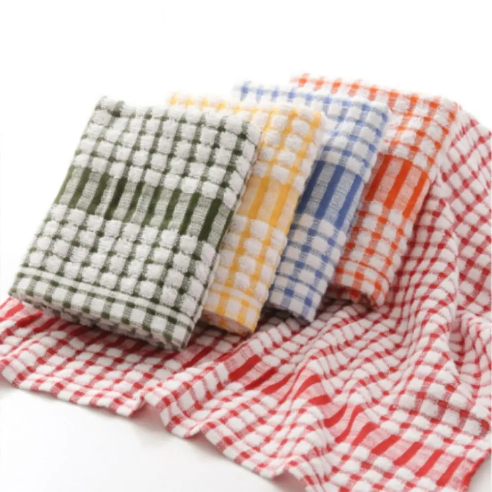 Terry 100% Cotton Tea Towels Set Dish Cloths Kitchen Cleaning Drying