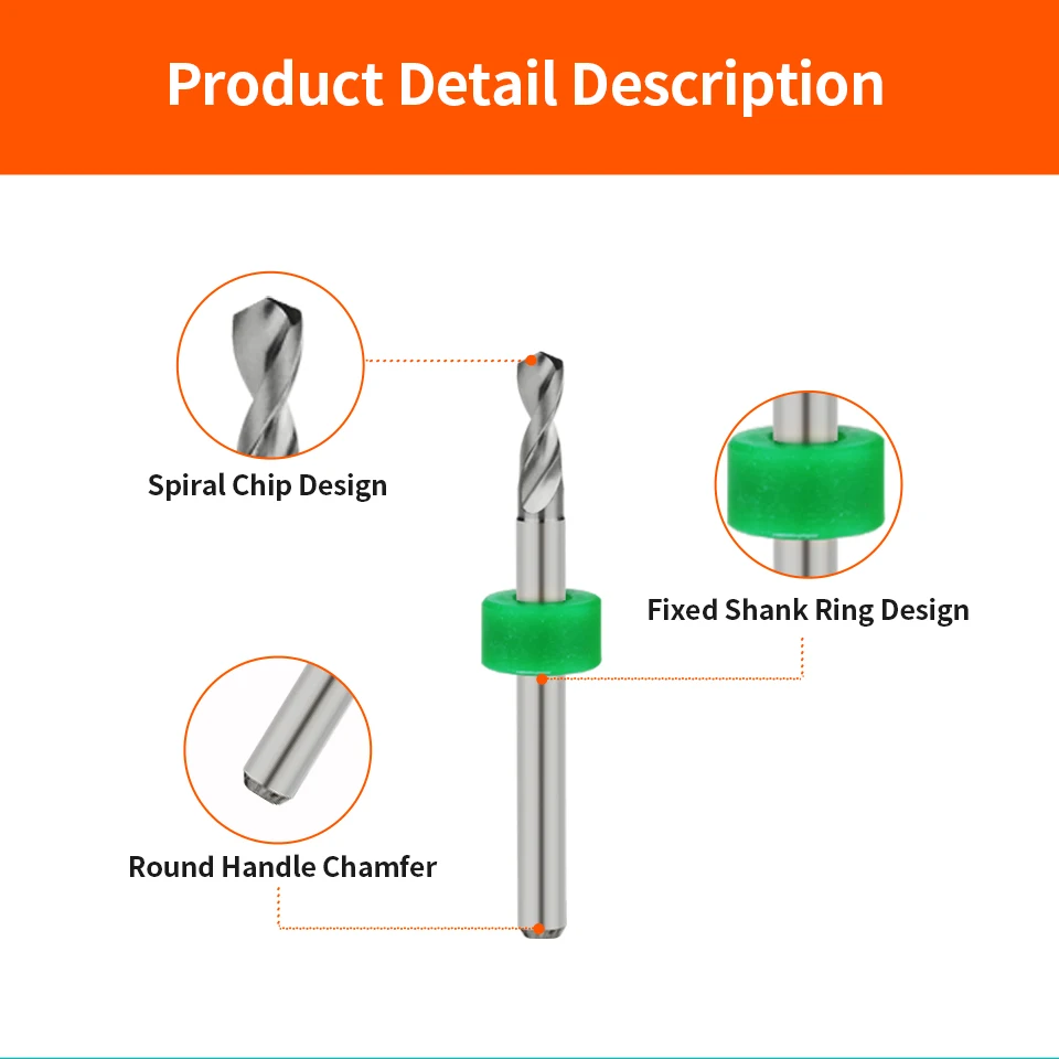 10pcs 0.1-1.0mm PCB Drill Bit Micro Tungsten Steel Bits For Printed Circuit Board Mini CNC Carbide Drills Set 1/8" Fixed Shank
