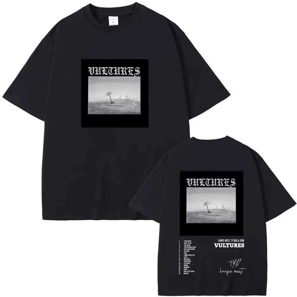 Unisex 2026 Rapper Kanye West New Album Printed Loose Hip Hop Neutral Fashion Women And Men T-Shirt