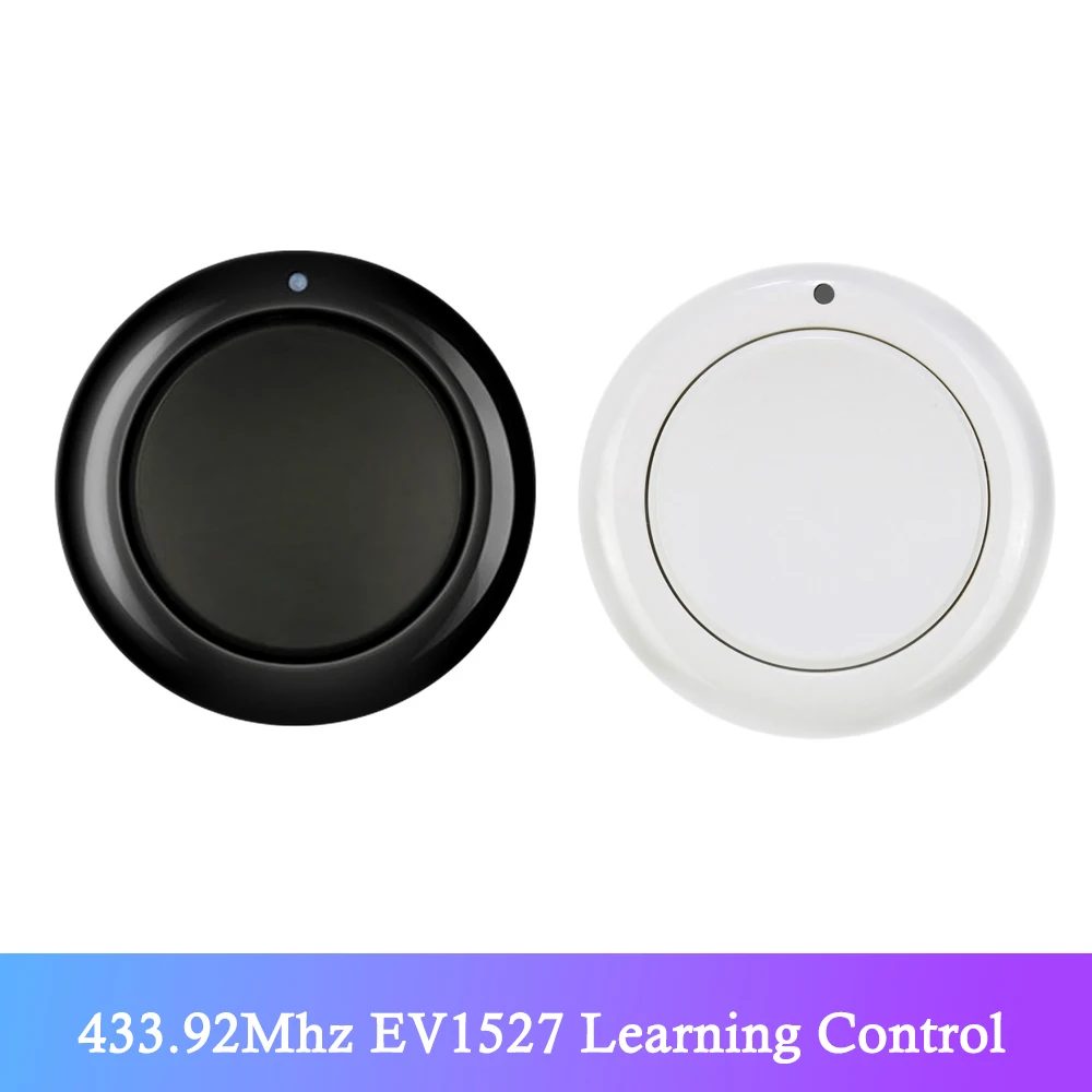 6V 433Mhz Wireless Remote Control 1 Button Round Remote Control Switch Feel Free To Paste EV1527 Chip Learning Type