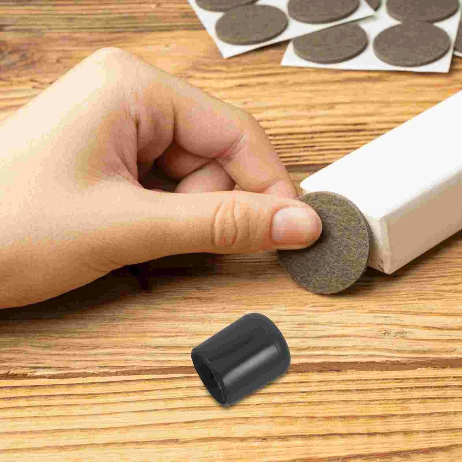 8 pezzi accessori per piedi tappi per gambe rotondi in plastica per mobili protezioni per sedie da tavolo riduzione del rumore graffi sul pavimento
