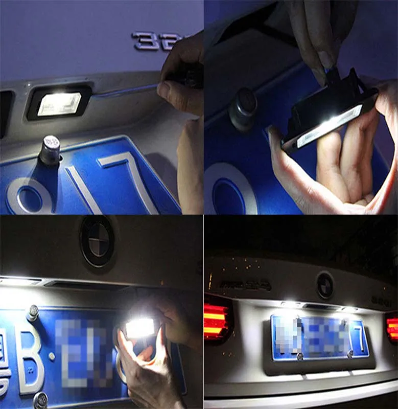 816900C021 مناسبة لنيسان نافارا الأبيض لوحة ترخيص ضوء نافارا D40 الحدود لوحة ترخيص LED الخفيفة