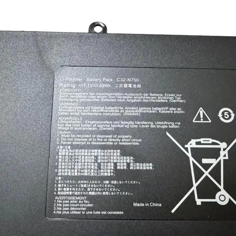 New Application for ASUS C32-N750 N750J N750JK N750JV Laptop Battery