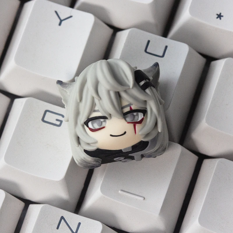 

Аниме-кейкапы Arknights, кастомные кейкапы из смолы с фигурками Лапланд, для механических клавиатур, подарки для геймеров ПК