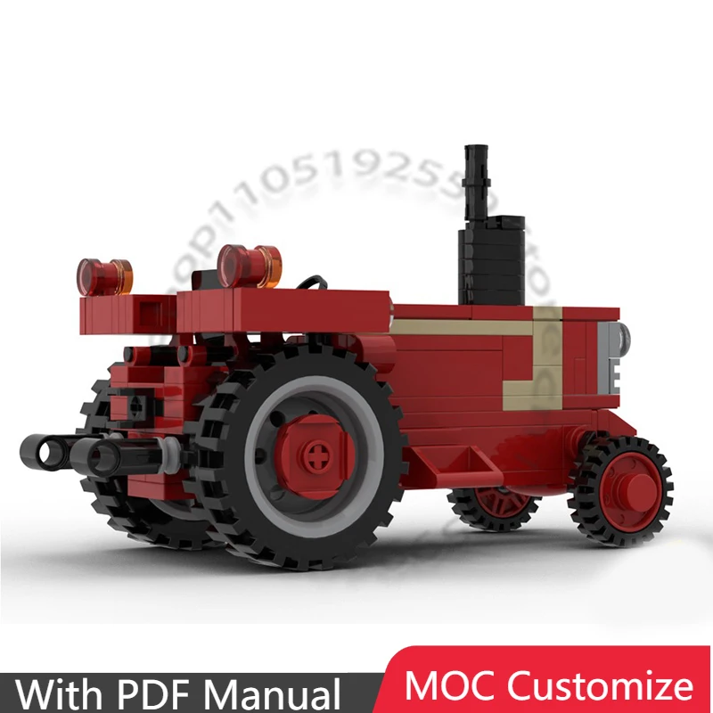 157ピース-スーパーカー-インターナショナルハーベスター-ハイドロ70-moc-カスタマイズ-モジュラービルディングブロック-テクノロジーデザイン-diy-フェスティバル-おもちゃ-ギフト