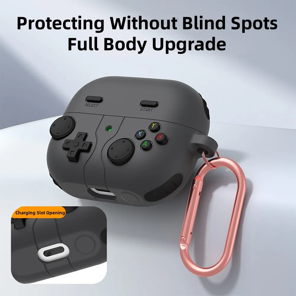 Samsung Galaxy Buds 3Pro Case ، ملحقات سماعة Consol ثلاثية الأبعاد للعبة الكرتون ، غطاء مع خطاف ، جديد ،