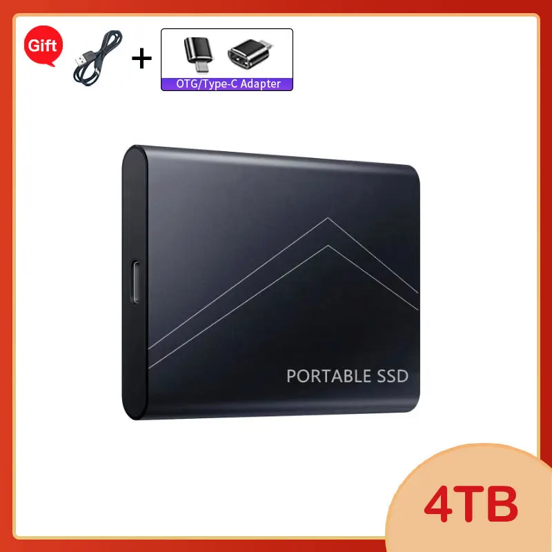 2025 New External Hard Drive 1TB Storage Drive Mini Solid-state SSD USB3.1 HDD 2TB Portable External HD Hard Disk for Mac/Phone