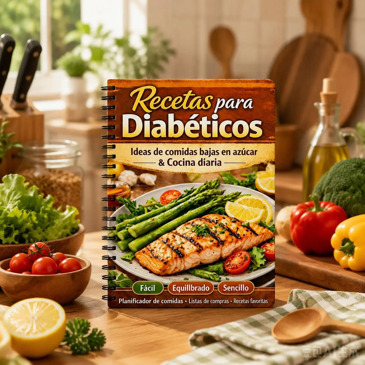 Diabetes Diet Plan Spiral Bound Low Carb Food Log Weekly Meal Planner Blood Sugar Tracker Daily Nutrition for Beginners