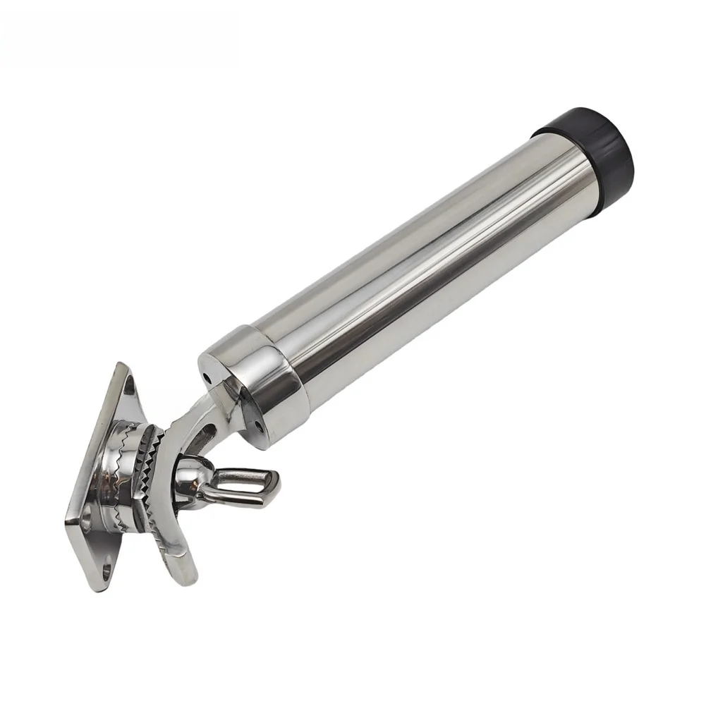 304 Stainless Steel Fishing Rod Holder for Marine Use on For Boat Yacht with 360 Degree Rotation and Tilt Flexibility