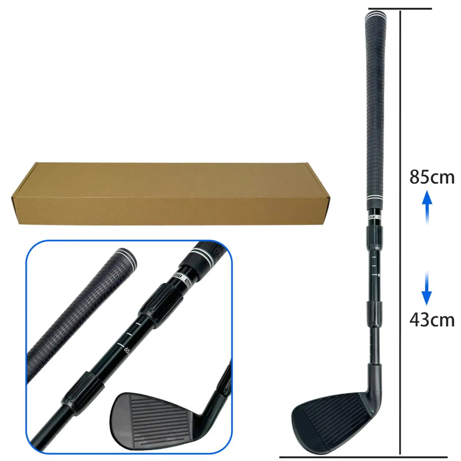 

Lightweight Adjustable Length Golf Chipper Wedge for Children and Beginners with Balls for Golf Swing Practice