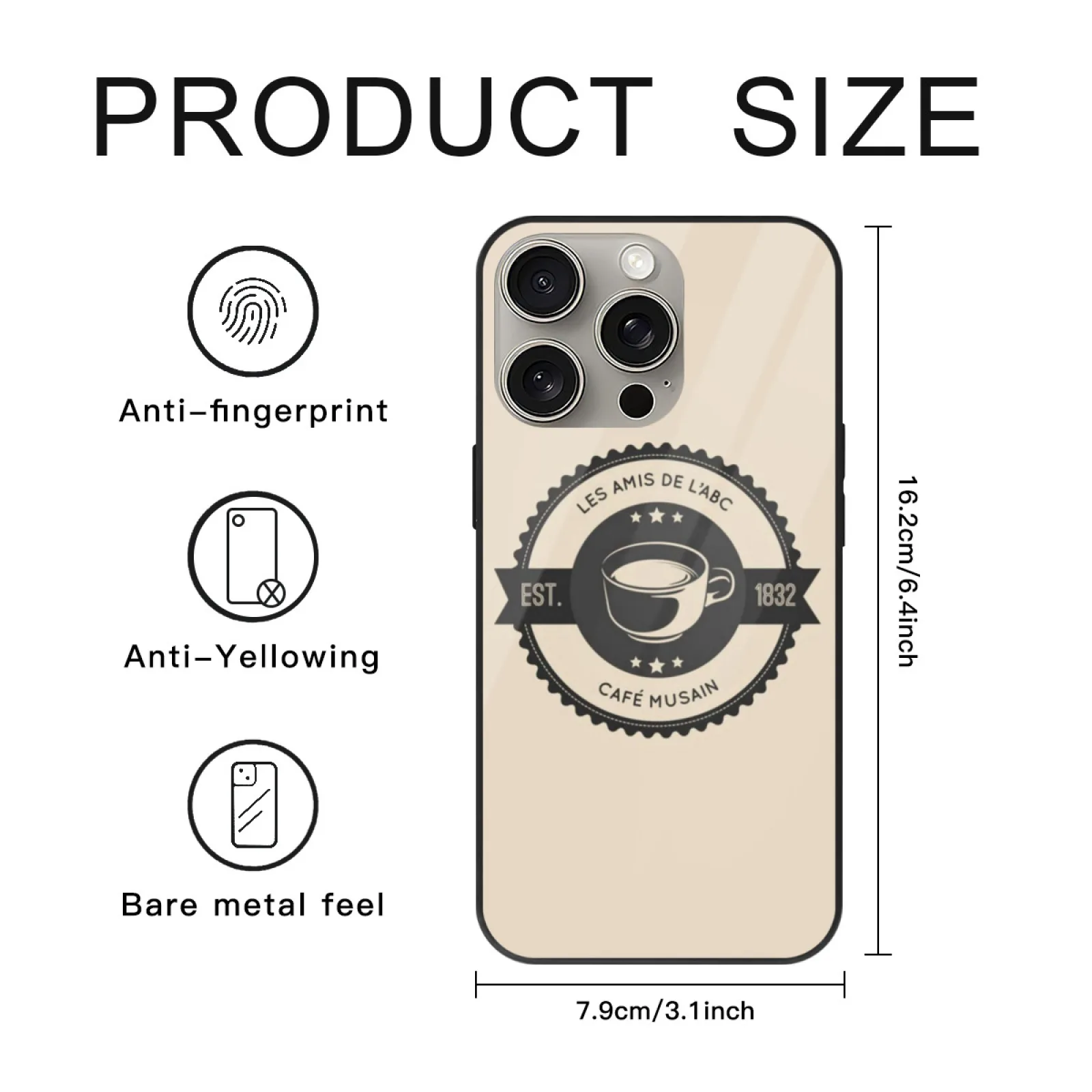 حافظة هاتف Cafe Musain 6 لهاتف آيفون 16 Plus 15 13 12 14 11 Pro Max غطاء حماية Les Misérables Les Miserables Les Mis Les Miz