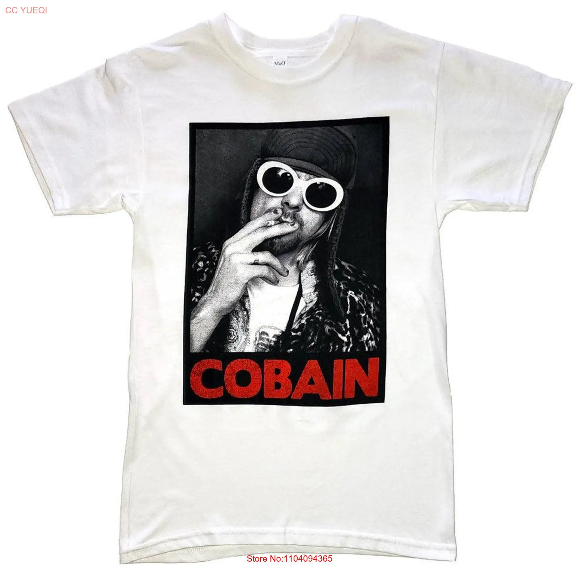 Curt Cobain Smoking Mens T Shirt long or short sleeves