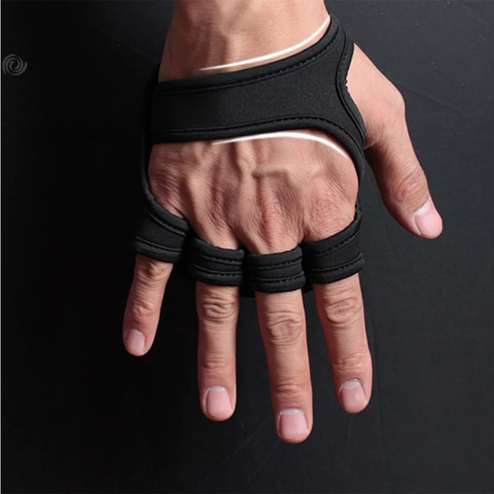

Black-M Non-Slip Weightlifting Gloves Ventilated Cross Training Fitness Palm Protection Half Finger Weightlifting Gloves