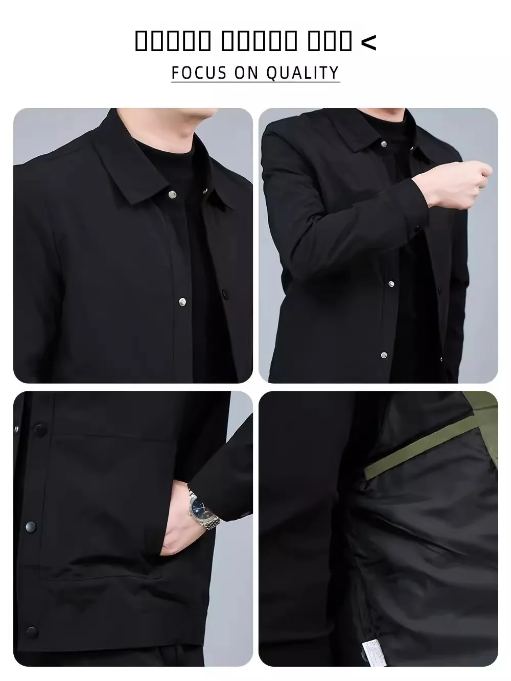 

Мужская зимняя куртка премиум-класса 2026 года: новая модель с утолщенным воротником, модный городской стиль, полиэстер