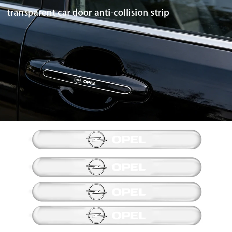 

4/8pcs Car Door Handle Bowl Protective Stickers Car Anti-collision Strip For Opel Insignia Astra Antara Meriva Zafira H G Corsa