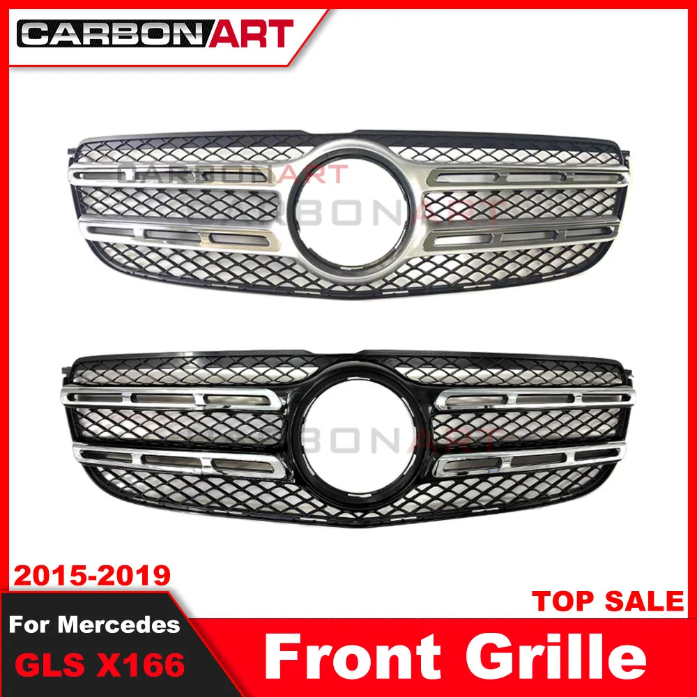 Year 2016-2018 For GLS Class X166 SUV Auto Front Grille For merced GLS class GLS350d GLS400 GLS500 X166 Grille GLS Grille