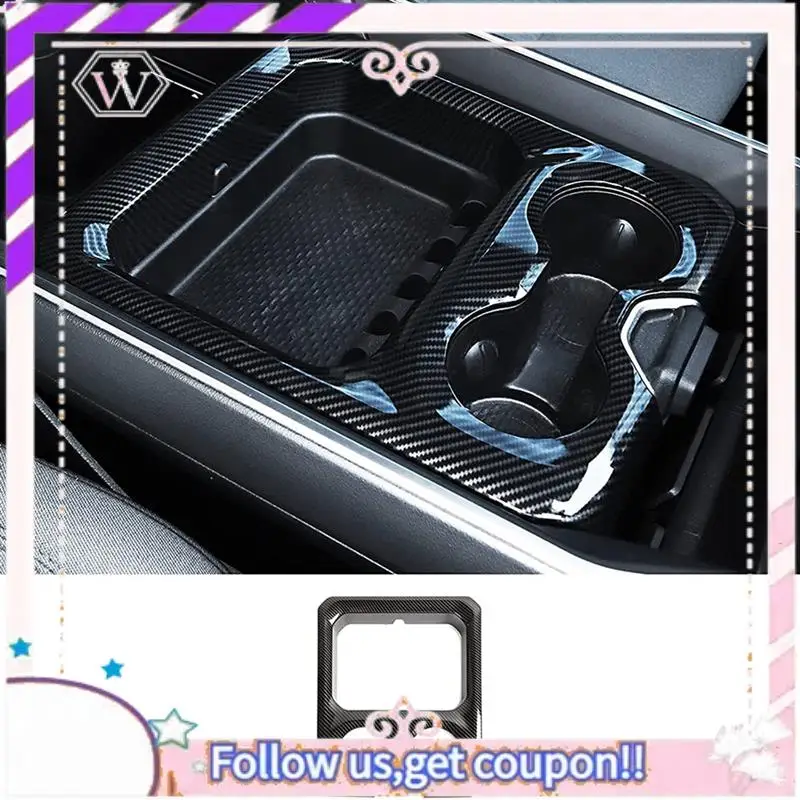 

Простая в использовании передний подлокотник центральной консоли, держатель для чашки, накладка на панель для Dodge RAM 1500 2500 3500, ABS 2019-2022 гг.