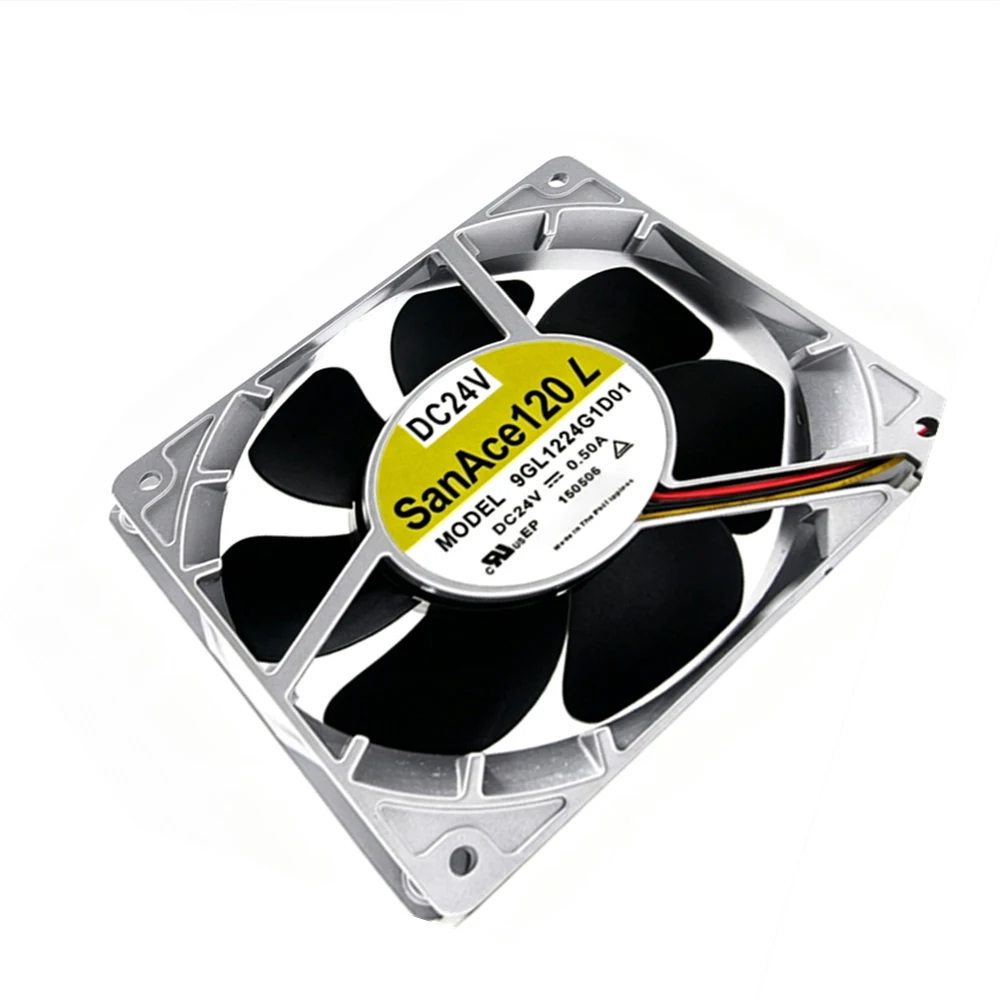120mm. DC24V. 9GL1224G1D01. Long Life Ball Bearing Axial Fan for Server Rack Communication
