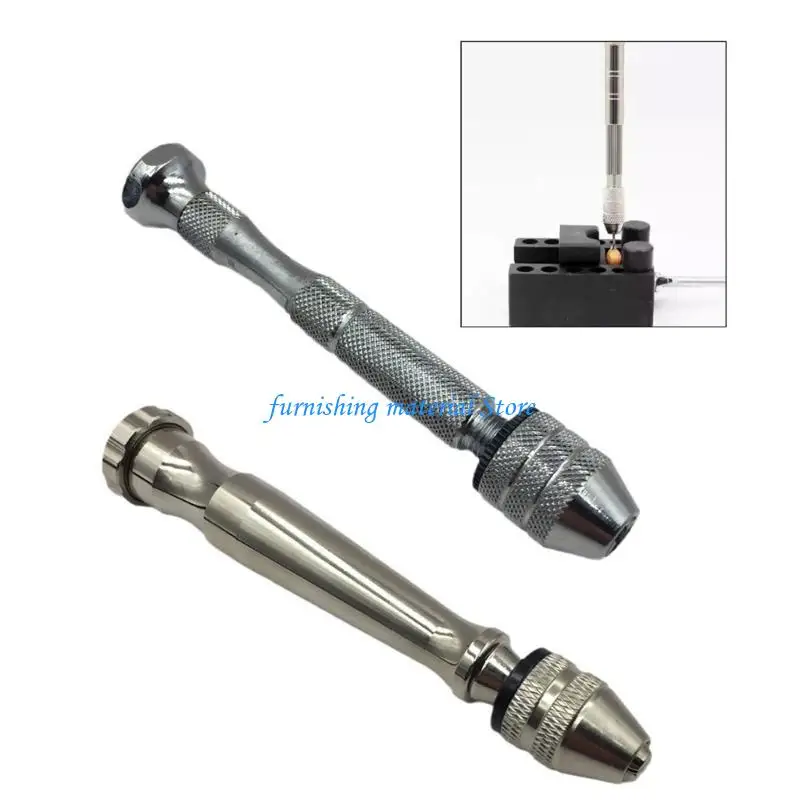 

Y5GD Vise Hand Pin Hole Drill Burs Drilling Reamer Chucks Clamps Mini Hand Twist Drill Jewelry Watch Repair Tool Watchmakers