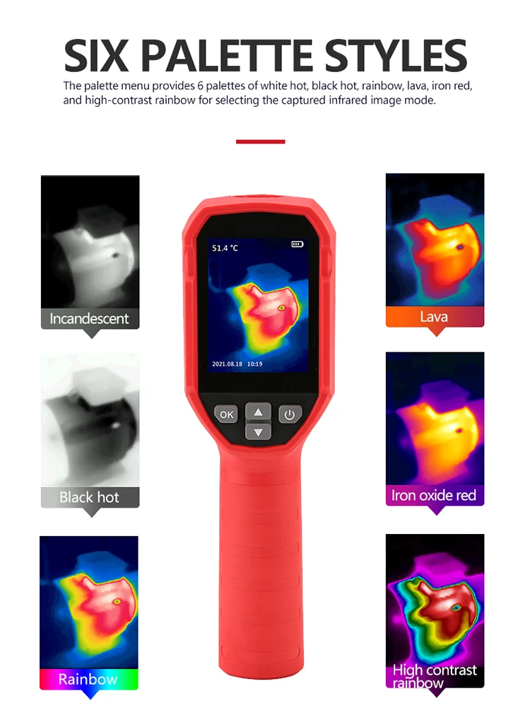 Imagem -05 - Uni t Thermal Imaging Câmera Imager Infravermelho Câmera Termográfica Teste do Tubo do Aquecimento do Assoalho Uti120s Uti712s Pixel 120x90