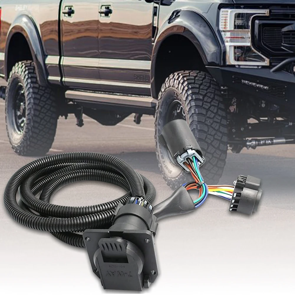 

In Bed Trailer Wiring Harness HC3Z-15A416-A Vehicle-Side Custom 7-Pin Trailer Wiring Harness for Super Duty F250 F350 F450 F550